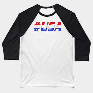 Hashtag USA Novelty Baseball T-Shirt